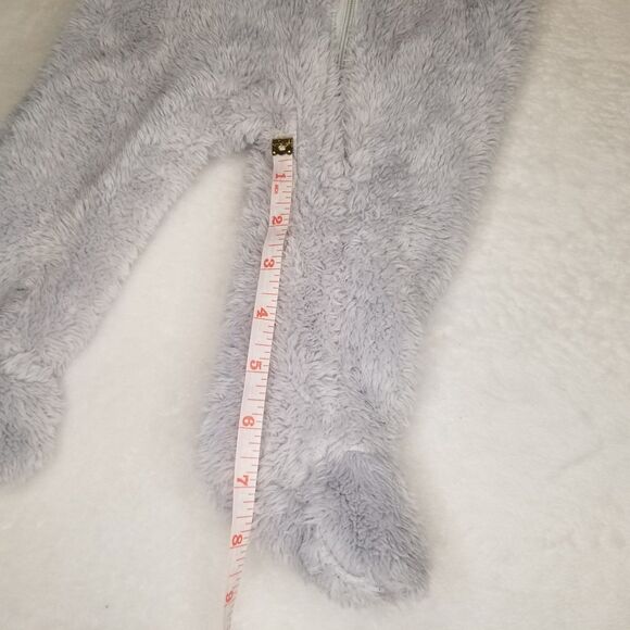 Baby Girl Boy Unisex Bodysuit 6-9M Fuzzy Warm Bear Winter Fall Cozy Hooded - Picture 6 of 7